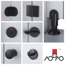 Black Color Nylon Toilet Partition Accessories Washroom Hardware